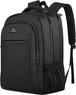MATEIN Mochila Portatil Hombre Impermeable, Mochila Ordenador Portatil 15.6 Pulgadas con Gran Capacidad, Mochilas Portátil Antirrobo Laptop Backpack del Negocio Trabajo Diario Viaje Escolares - Negro