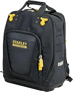 STANLEY FATMAX Mochila de acceso fácil, para herramientas, duradera y espaciosa, compartimento para portátil, múltiples bolsillos, base impermeable, 48x34x19 cm, FMST1-80144