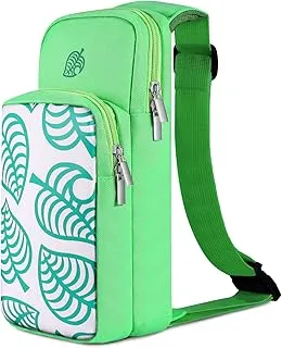 TNP Bolsa para Switch, Bolsa de Viaje Compatible con Nintendo Switch y Switch Lite - Bandolera/Funda de Transporte portátil y Mochila compacta para Animal Crossing, Accesorios, Consola y