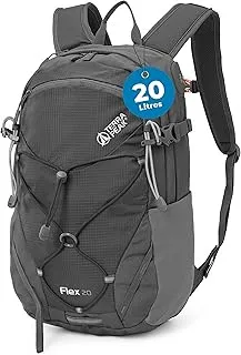 Terra Peak® Mochila de Senderismo 20L para hombre y mujer (FLEX 20 PEQUEÑA) - Mochila de montaña, trekking y viaje para exteriores, ergonómica e impermeable, con ventilación trasera (transpirable)