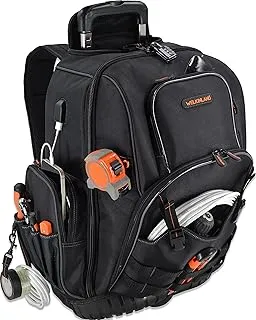 Mochila de Herramientas Con Ruedas de 72 Bolsillos, Bolsa Grande de Electricista Para Hombre