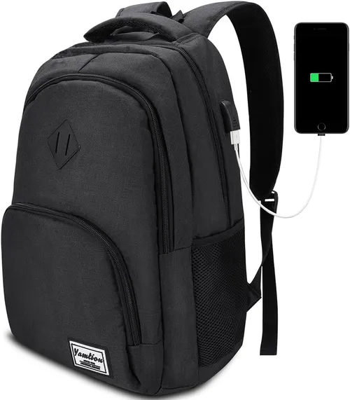 YAMTION Mochila Escolar,Mochila Ordenador Mochila Portatil para Adolescente Estudiante Universidad Instituto Oficina Trabajo Hombre Mujer