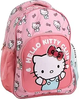 CERDÁ LIFE'S LITTLE MOMENTS Mochila Escolar Mediana 42 Cm Hello Kitty Medidas 32.0x42.0x20.0 cm para Niñ@s con Asas Ajustables y Ergonómica | Mochila Infantil Comodidad y Ajuste Espacio, Material Resistente y Fácil de Limpiar