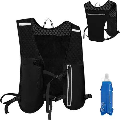 Chaleco Running,Multifunción Mochilas de Hidratación,Mochila Hidratación Ligero con Reflectante y Correas Pecho Ajustables,Chaleco Running Mujer Hombre para Correr Trail Marathoner