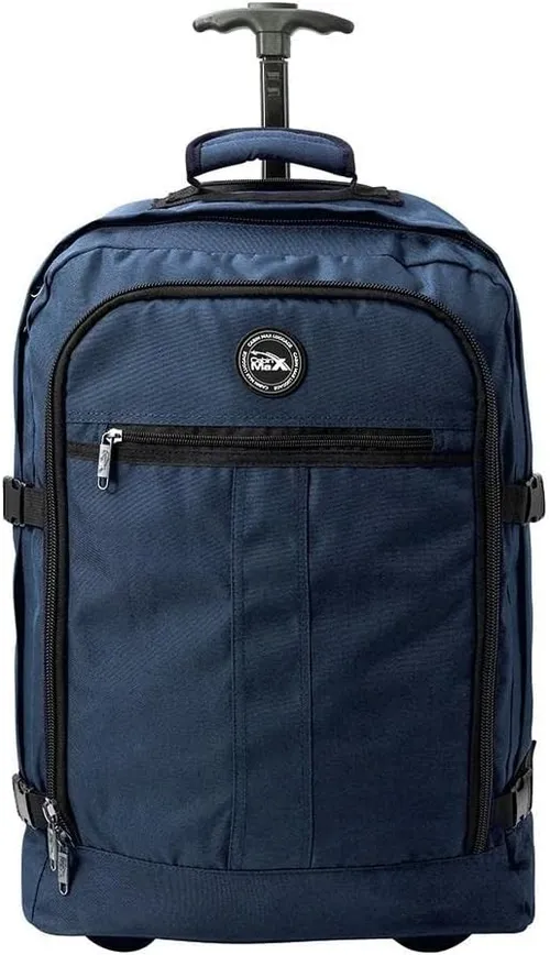 Cabin Max Lyon - Mochila Trolley con Ruedas Equipaje de Mano - Equipaje de Cabina de 44 L 55x40x20 cm (Atlantic Blue)