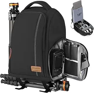 TARION TB-04 Mochila Camara y Portatil Mochila Fotografia para Ordenador Laptop 15” Camara Reflex Mochila Camara Pequeña