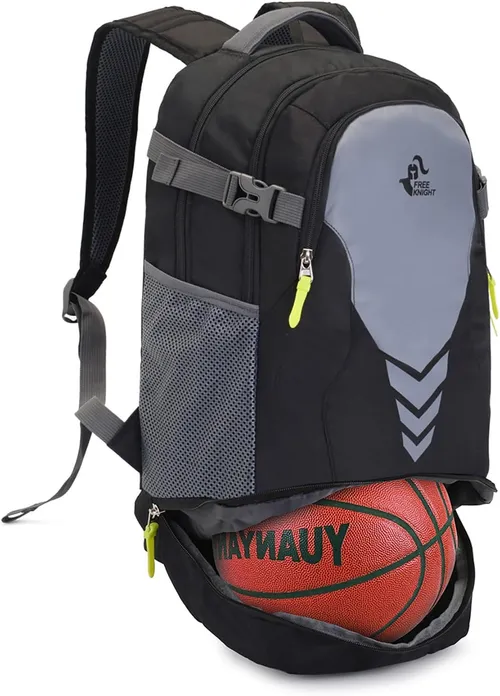 Bseash Mochila de Baloncesto de 35L con Compartimento Inferior para balones, Bolsa de Gran Capacidad para Material Deportivo para jóvenes, niños, niñas, Baloncesto, Voleibol, fútbol, Gimnasia, Equipo