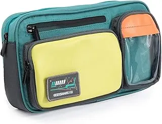 Geekshare Switch Estuche de Transporte de Viaje Multifuncional de Gran Capacidad Bolsa de Mensajero Contraste de Color láser Compatible con Switch