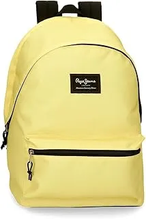 Pepe Jeans Aris Mochila para Portátil, Amarillo, 15,6"