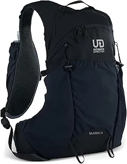 Ultimate Direction Blazek Mochila ligera, volumen ajustable, cordones de compresión, bolsillos con correa para el hombro