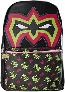 Loungefly WWE Ultimate Warrior - Mochila exclusiva de Entertainment Earth, Negro -, Talla nica