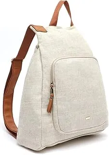 MISAKO Kursi mochila antirrobo de tela Mujer - Kursi Natural 41 X 32 X 12 cm