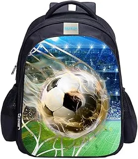 MATMO Mochila escolar infantil, con estampado de fútbol, muy chula