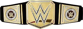 Mattel Mattel WWE Cinturón del Campeonato Definitivo Universal, Complemento para disfraz en cuero sintético de 90 cm de largo ajustables, juguete regalo para niños y niñas +6 años, HYJ35