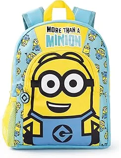 Minions Mochila Dave Boys | Mochila azul y amarilla con correas ajustables | Mochila Escolar Deportiva Práctica y Organizada | Regalo de mercancía de la película de la serie