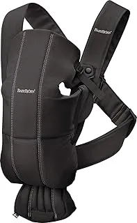 BabyBjörn Mochila Porta Bebé Mini, Tejido, Negro Neonato