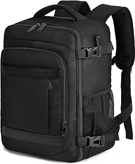 KLOSTAIN Mochila Viaje Cabina Avion 40x20x25 para Ryanair 20L Mochila Cabina Equipaje de Mano Bolso Mochilas Hombre para Portatil Negro