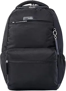 TOTTO Mochila para Ordenador Portátil de 16 Pulgadas, Modelo Comfort, Capacidad 24 L, 2 Compartimentos, Bolsillos Botella, Correa para Maleta, Espaldar Ergonómico, Color Negro