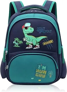 Auirshiky Mochila Dinosaurio Niño Resistente al Agua, Escolar para 3-6 Años, Infantil de Nombre para Escuela y Viaje, Linda (Mail Blue)
