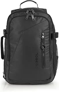 Gabol Mochila de Viaje Underseat Canada con Capacidad 20/23L - Equipaje Ligero de 0,62kg y Medidas 25x40x20/23 cm - Material Poliéster Resinado + Textil - Diseño Español - Negro