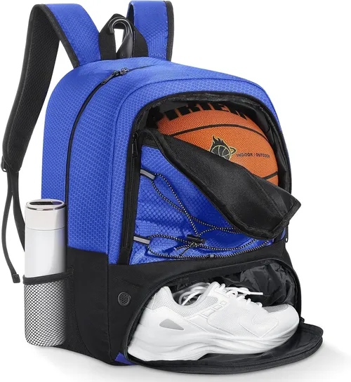 MoKo Mochila de Baloncesto, Mochila de fútbol para Hombres y Mujeres con Compartimentos Separados para Pelotas y Zapatos