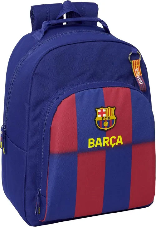 Safta F.C. BARCELONA 1ª EQUIPACIÓN 25/26 - Mochila Escolar Adaptable a Carro, Mochila, Ideal para Niños de Diferentes Edades, Cómoda y Versátil, Calidad y Resistencia, 32x15x42 cm