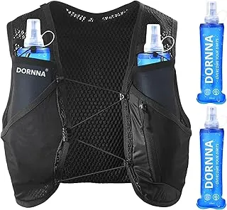 Light Edition V1 – Chaleco Hidratación Trail Running + 2 Soft Flask 500ml, Mochila de Correr para Hombre y Mujer, Bolsillo Trasero para Vejigas de hasta 2L.