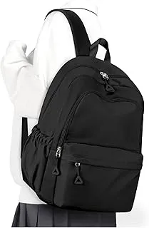 winspansy Mochila Escolar para Adolescentes Niñas y Niños, Mochila Ligera Impermeable para Escuela, Hombres y Mujeres, Estética, Mochila para Portátil, Mochilas Casual de Diario -Negro