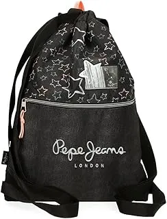 Pepe Jeans Cintia Mochila para Portátil, diferentes tamaños Negro y rosa, Poliéster y PU