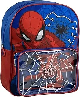 CERDÁ LIFE'S LITTLE MOMENTS Mochila Escolar Spider-Man Infantil con Bolsillo Transparente y Telaraña - Mochila Spiderman Azul y Roja Resistente para Niños Fans de Marvel