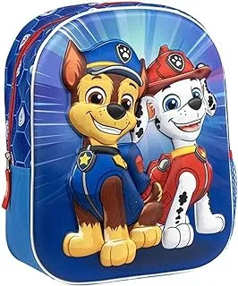CERDÁ LIFE'S LITTLE MOMENTS Patrulla Canina Mochila Infantil con Diseño 3D de Chase y Marshall - Mochila Escolar para Niños Fans de Paw Patrol Ideal para Guardería y Viajes