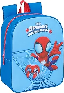 Safta SPIDEY - Mochila Infantil, Mochila Niño, Mochila Escolar, Adaptable a Carro, Ideal para Guardería, Cómoda y Versátil, Calidad y Resistencia, 22x10x27 cm