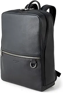 Berliner Bags Mochila Helsinki de Piel para Portátil 17", Mochila Business con RFID para Hombre y Mujer - Negro