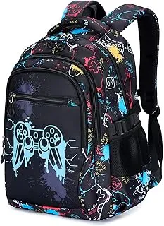 Amythe Mochila Escolar Niños - Mochila Colegio Chicos Luminosa Nocturna para portátil 15.6”, Ergonomica, Impermeable, Gran Mochilas para Adolescentes Vuelta al Cole, Negro