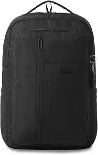 TOTTO Mochila para Ordenador Portátil de 15 Pulgadas, Modelo Drift, Capacidad 20 L, Compartimento Secreto, Bolsillo Botella, Correa para Maleta, Espaldar Ergonómico, Correas en S, Color Negro
